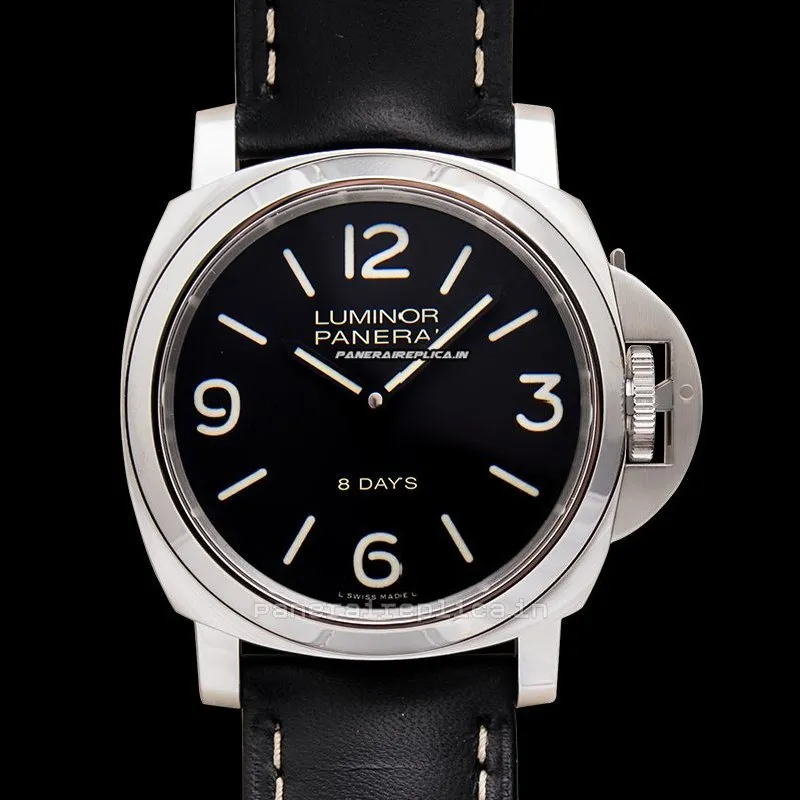 Fine Fakes Panerai Luminor Base 44mm Steel Case Mens/unisex Manual Winding Watch