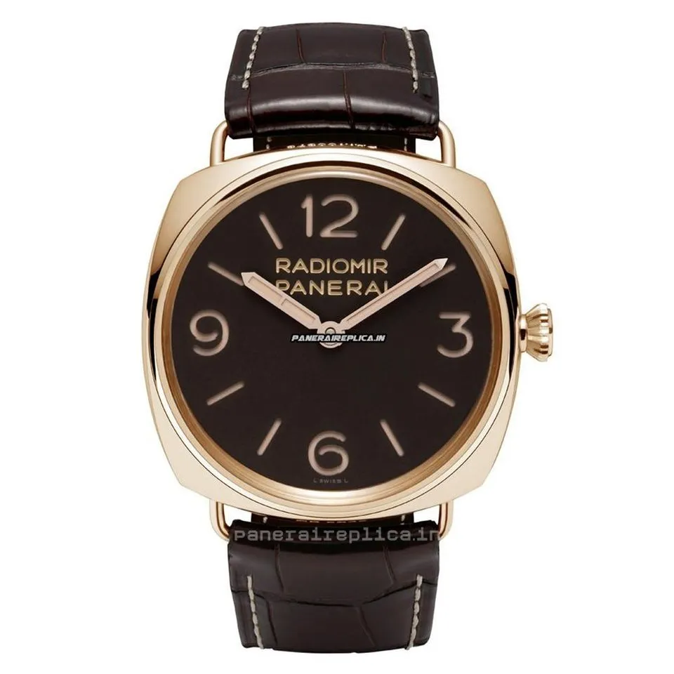 Perfect Fakes Panerai Special Editions 47mm Rose Gold Case Mens/unisex Manual Winding Watch