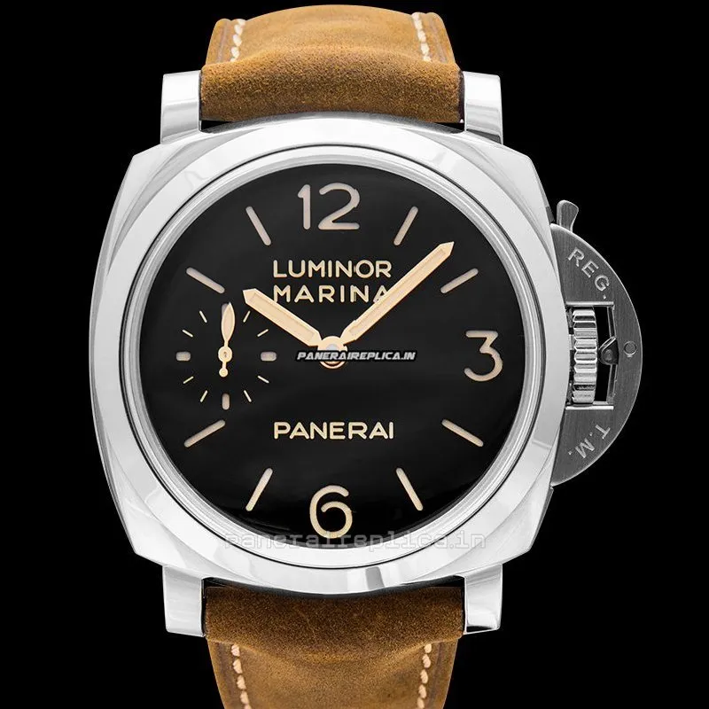 Pleasing Fake Panerai Luminor Marina 47mm Steel Case Mens/unisex Manual Winding Watch