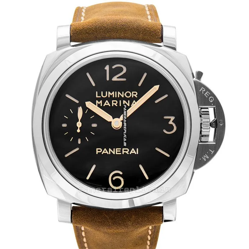 Alternative view of Pleasing Fake Panerai Luminor Marina 47mm Steel Case Mens/unisex Manual Winding Watch