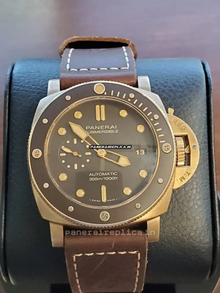 Lovely Replica Panerai Luminor Submersible 47mm Bronze Case Mens/unisex Automatic Watch