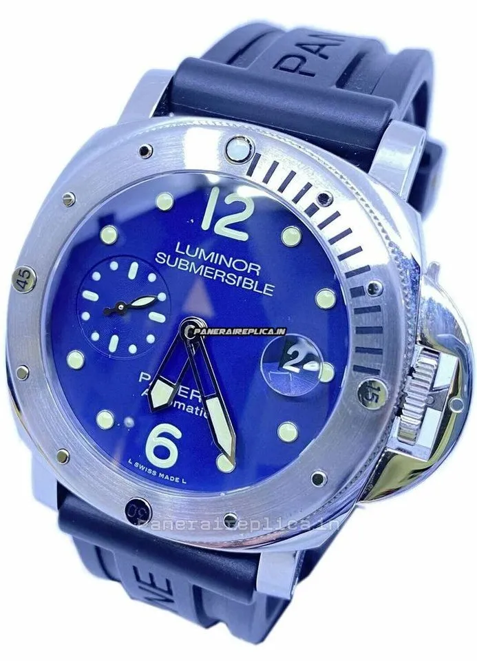 Alternative view of Reliable Fakes Panerai Luminor Submersible 44mm Steel Case Mens/unisex Automatic Watch