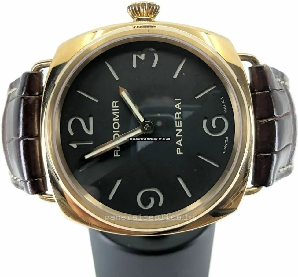 Alternative view of High Quality Replicas Panerai Radiomir 45mm Rose Gold Case Mens/unisex Manual Winding Watch