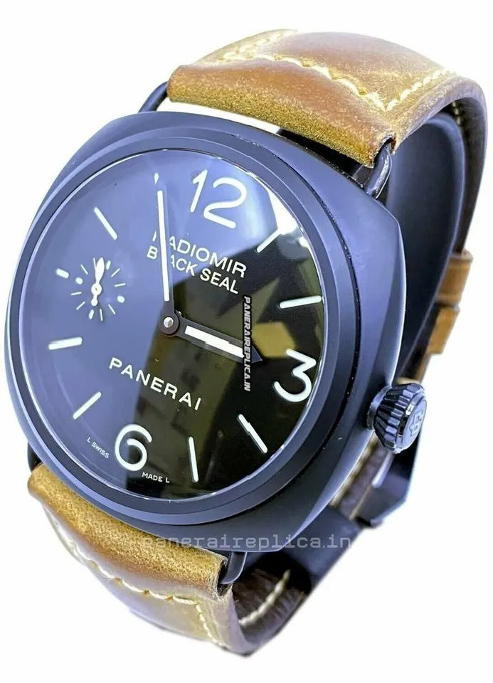 Alternative view of Superior Copy Panerai Radiomir Black Seal 45mm Ceramic Case Mens/unisex Manual Winding Watch