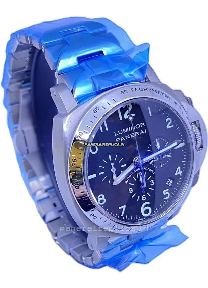Alternative view of Fabulous Replica Panerai Luminor Chrono 40mm Titanium Case Mens/unisex Automatic Watch