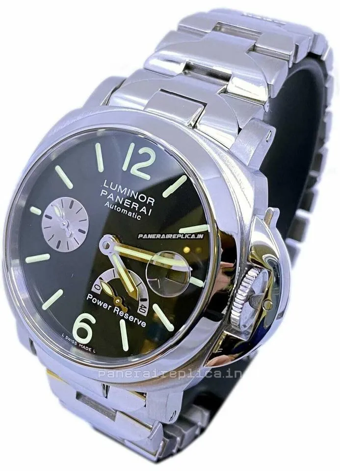 Alternative view of Lovely Copy Panerai Luminor Power Reserve 40mm Steel Case Mens/unisex Automatic Watch