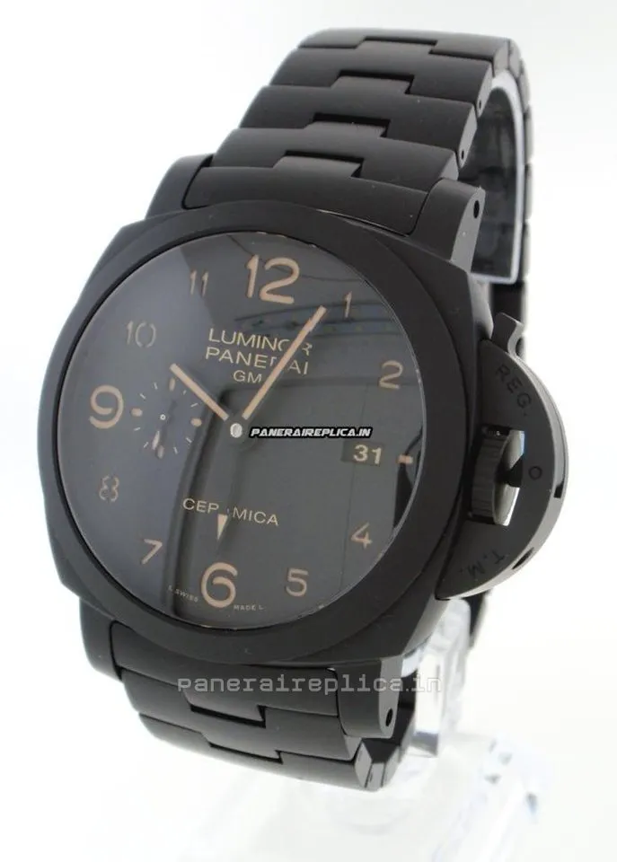 Alternative view of Inexpensive Replica Panerai Luminor 1950 44mm Ceramic Case Mens/unisex Automatic Watch