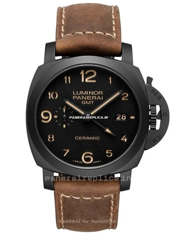 Alternative view of Fantastic Knockoff Panerai Luminor 1950 44mm Ceramic Case Mens/unisex Automatic Watch