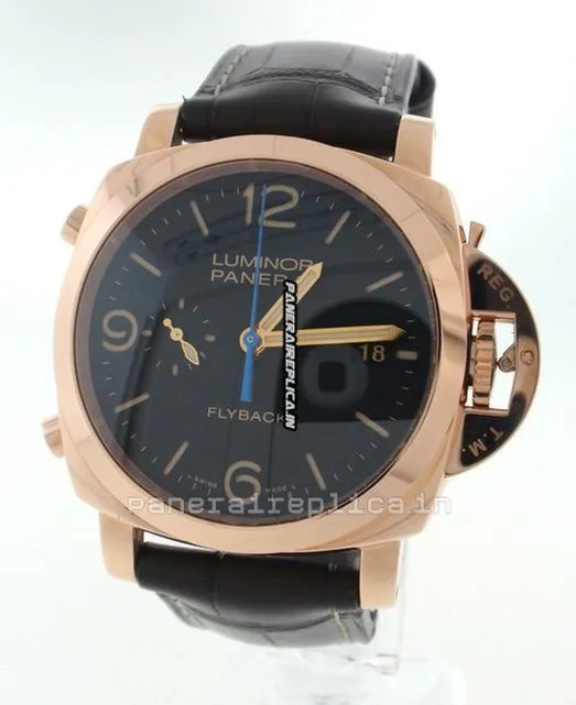 Terrific Imitation Panerai Luminor 1950 44mm Rose Gold Case Mens/unisex Automatic Watch