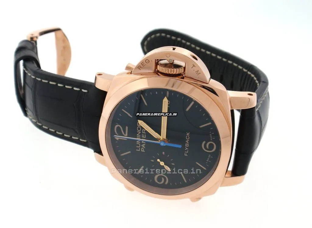 Alternative view of Terrific Imitation Panerai Luminor 1950 44mm Rose Gold Case Mens/unisex Automatic Watch