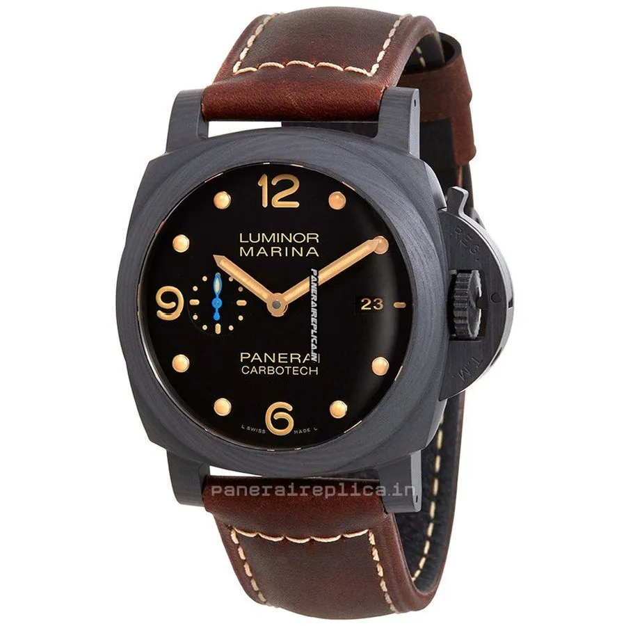 Cool Clone Panerai Luminor Marina 44mm Carbon Case Mens/unisex Automatic Watch