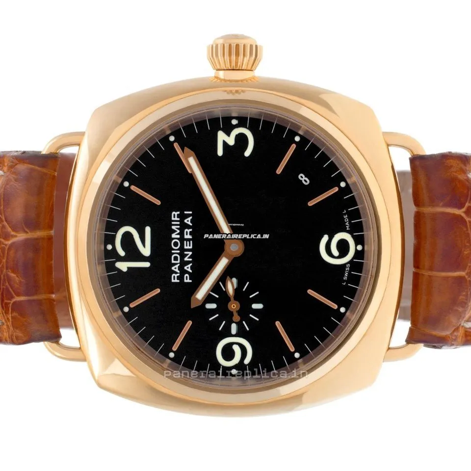 Stylish Replica Panerai Radiomir 40mm Rose Gold Case Mens/unisex Automatic Watch