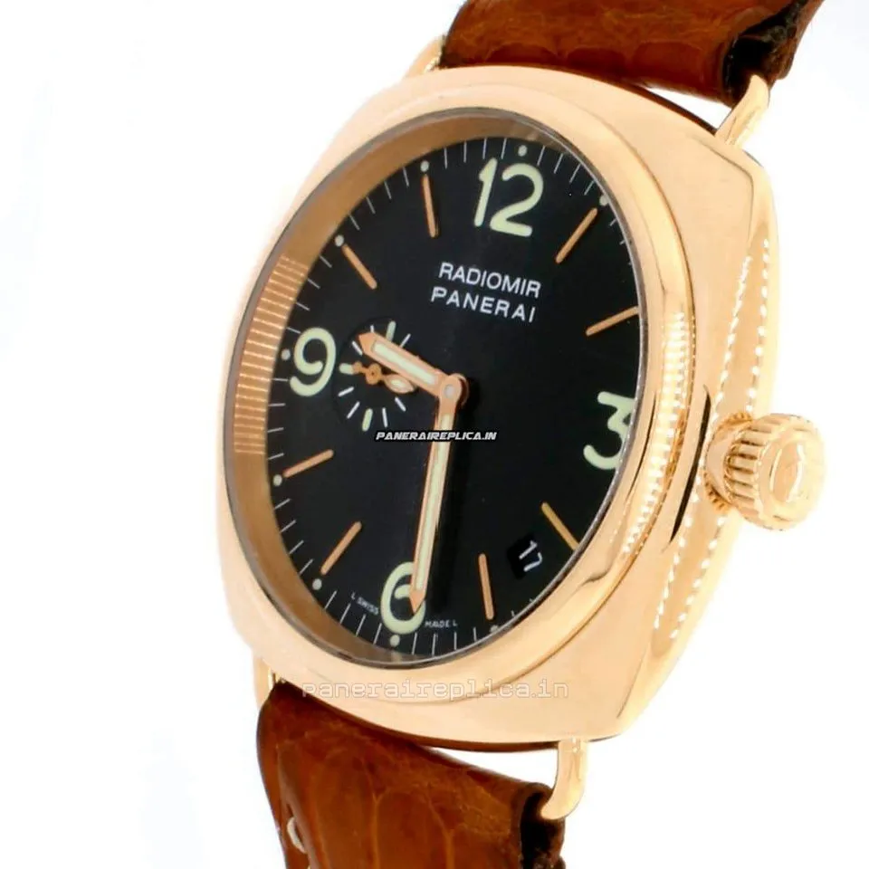 Alternative view of Stylish Replica Panerai Radiomir 40mm Rose Gold Case Mens/unisex Automatic Watch