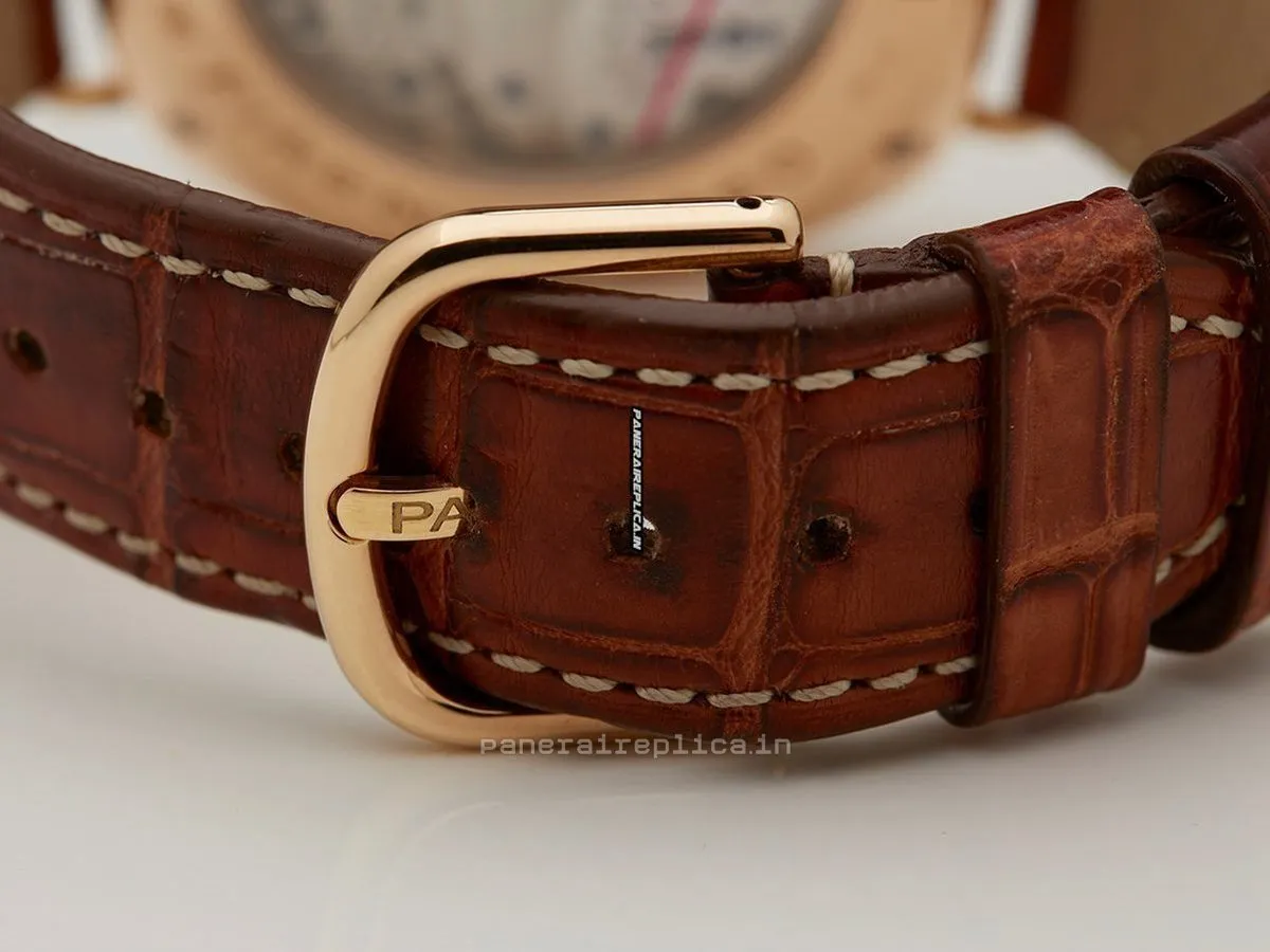 Alternative view of Appealing Replica Panerai Radiomir 8 Days Gmt 45mm Rose Gold Case Mens/unisex Manual Winding Watch