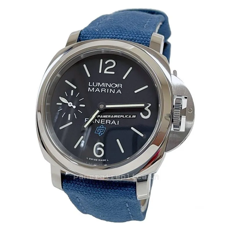 Alternative view of Inexpensive Replica Panerai Luminor Marina 44mm Steel Case Mens/unisex Manual Winding Watch