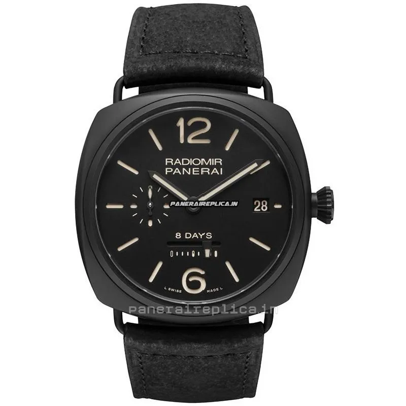 Incredible Replica Panerai Radiomir 8 Days Gmt 45mm Ceramic Case Mens/unisex Manual Winding Watch