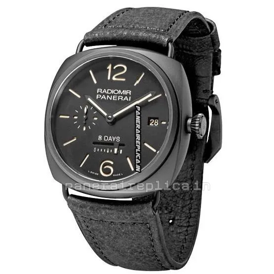 Alternative view of Incredible Replica Panerai Radiomir 8 Days Gmt 45mm Ceramic Case Mens/unisex Manual Winding Watch