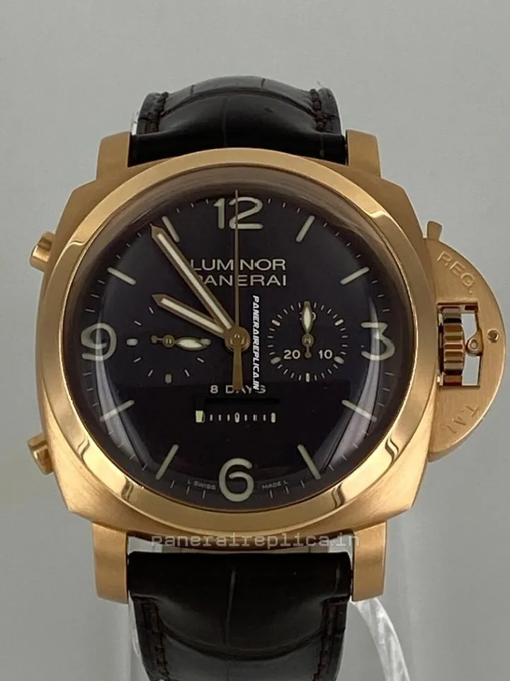 High Quality Clone Panerai Special Editions Rose Gold Case Mens/unisex Manual Winding Watch