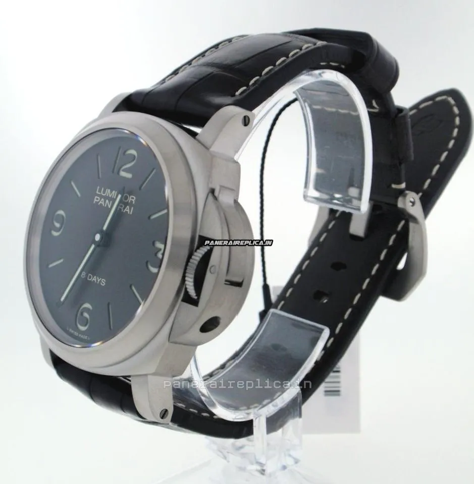 Alternative view of Quality Fake Panerai Luminor Base 44mm Titanium Case Mens/unisex Manual Winding Watch