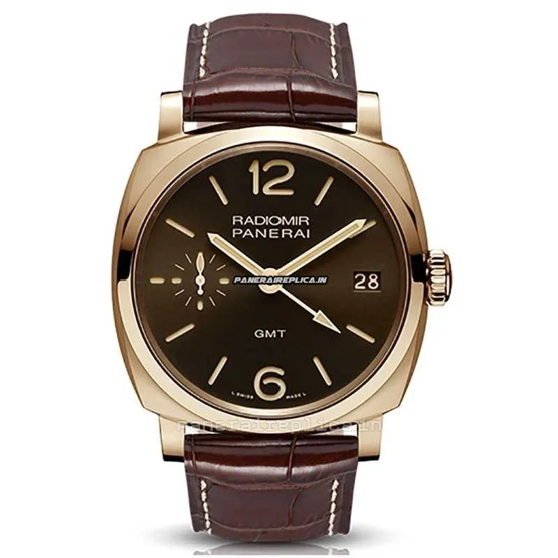 Neat Replica Panerai Special Editions 47mm Rose Gold Case Mens/unisex Manual Winding Watch