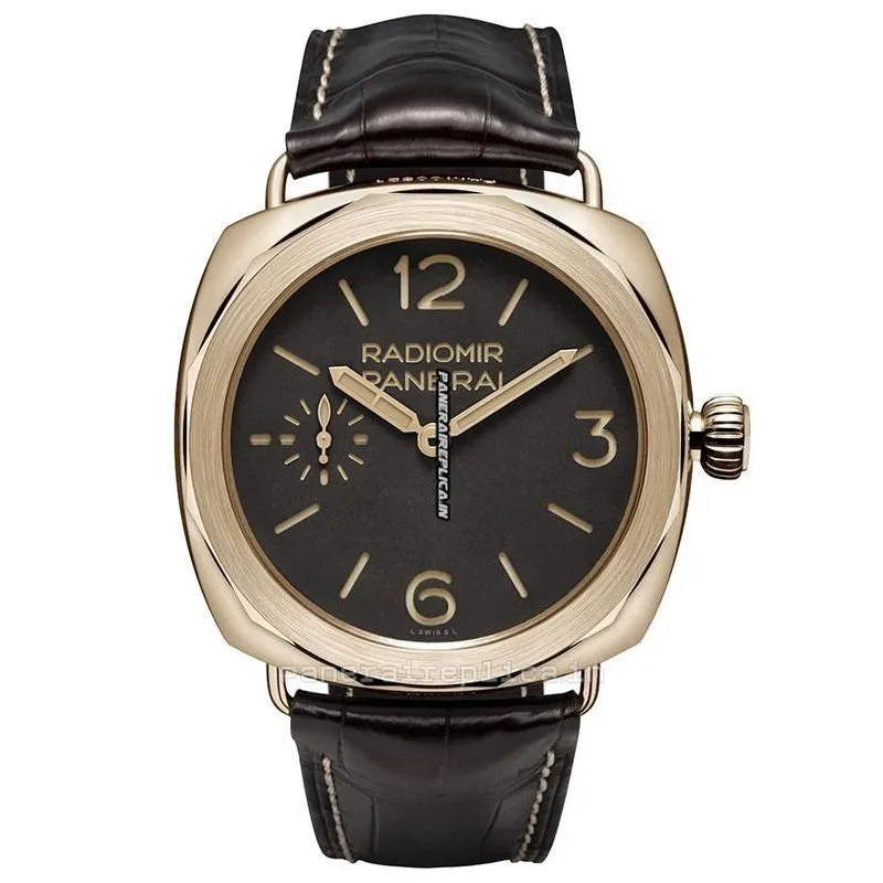 1:1 Replicas Panerai Special Editions 47mm Rose Gold Case Mens/unisex Manual Winding Watch