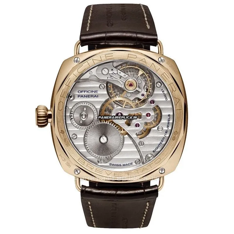 Alternative view of 1:1 Replicas Panerai Special Editions 47mm Rose Gold Case Mens/unisex Manual Winding Watch
