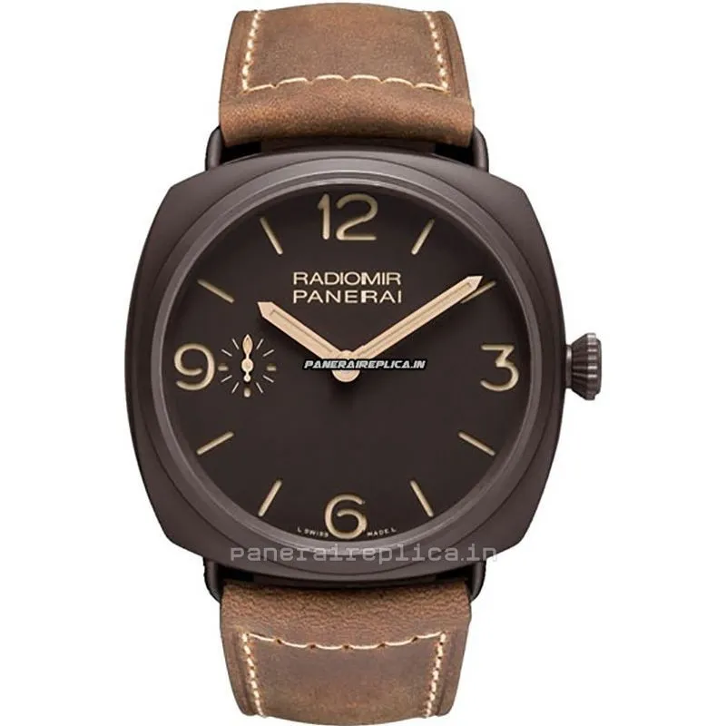 Ideal Copy Panerai Radiomir 3 Days Gmt 47mm Steel Case Mens/unisex Manual Winding Watch