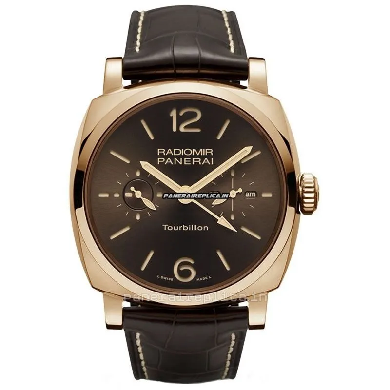 Reliable Fake Panerai Special Editions 48mm Rose Gold Case Mens/unisex Manual Winding Watch