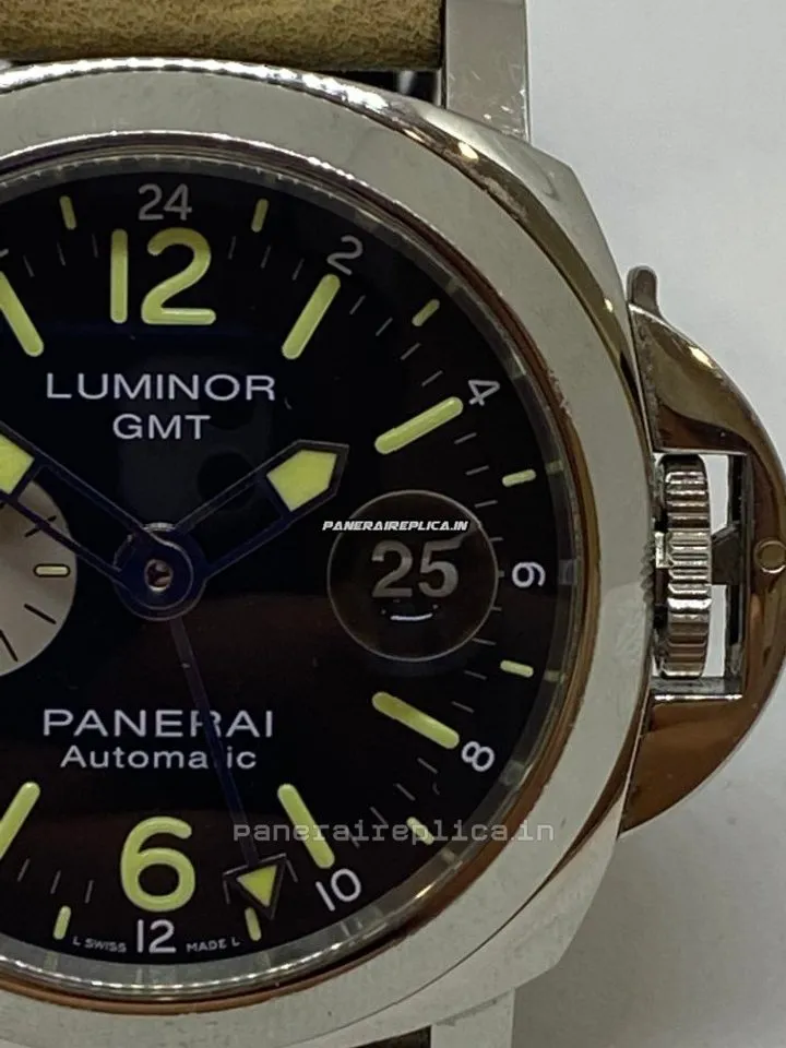 Alternative view of Incredible Replica Panerai Luminor Gmt Automatic 44mm Steel Case Mens/unisex Automatic Watch