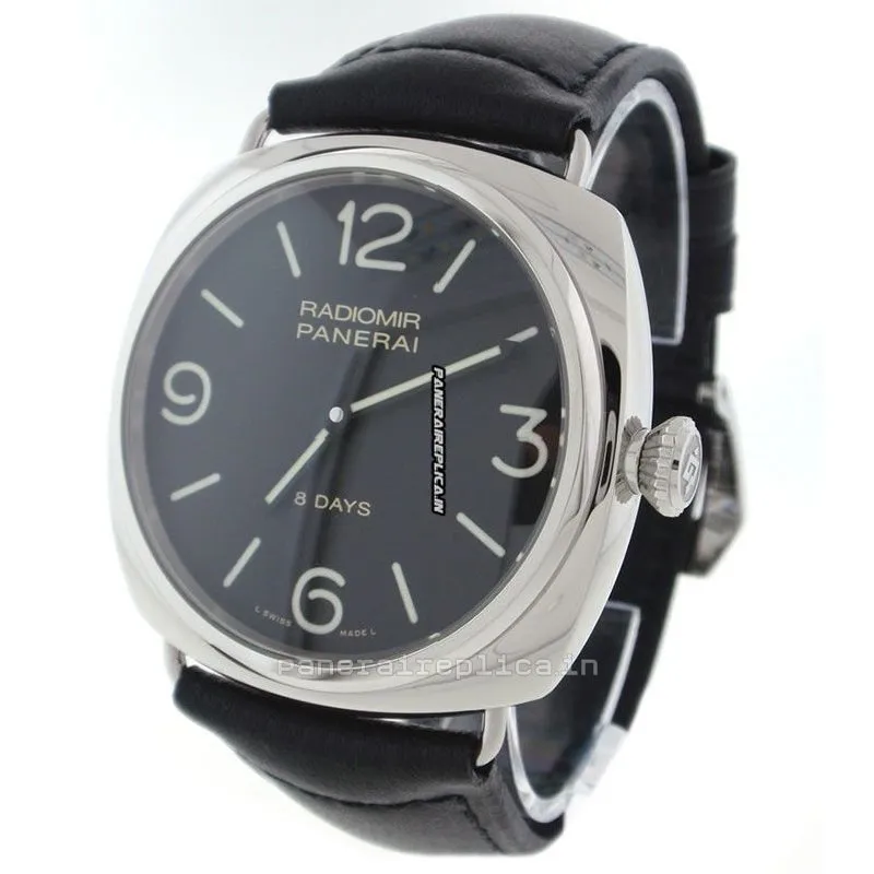 Alternative view of Attractive Knockoff Panerai Radiomir 8 Days Gmt 45mm Steel Case Mens/unisex Manual Winding Watch