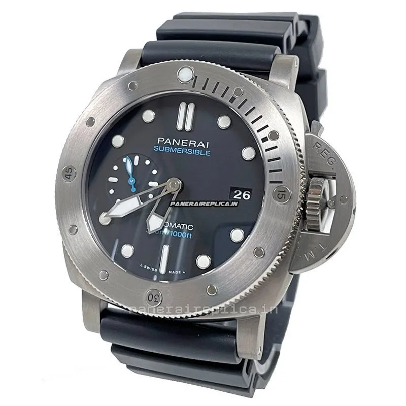 Alternative view of Mind-boggling Copies Panerai Luminor Submersible 47mm Titanium Case Mens/unisex Automatic Watch