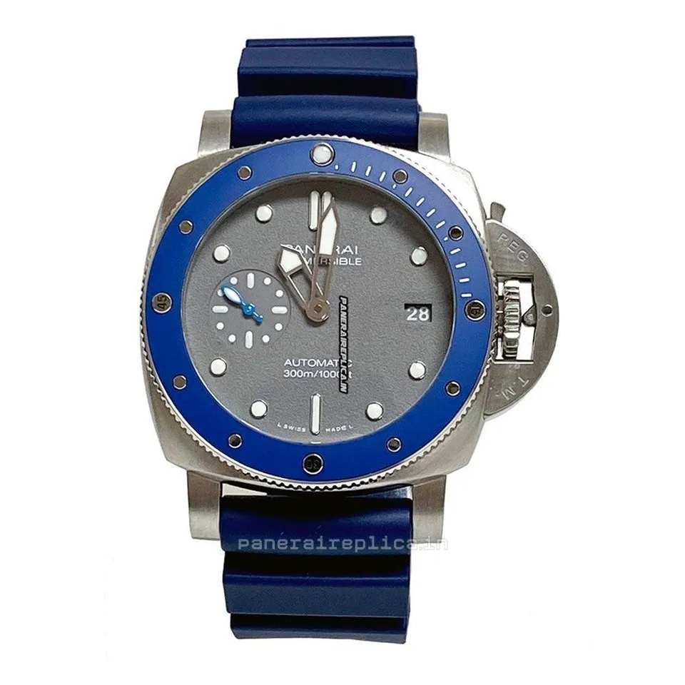 Alternative view of Perfect Replica Panerai Luminor Submersible 42mm Steel Case Mens/unisex Automatic Watch