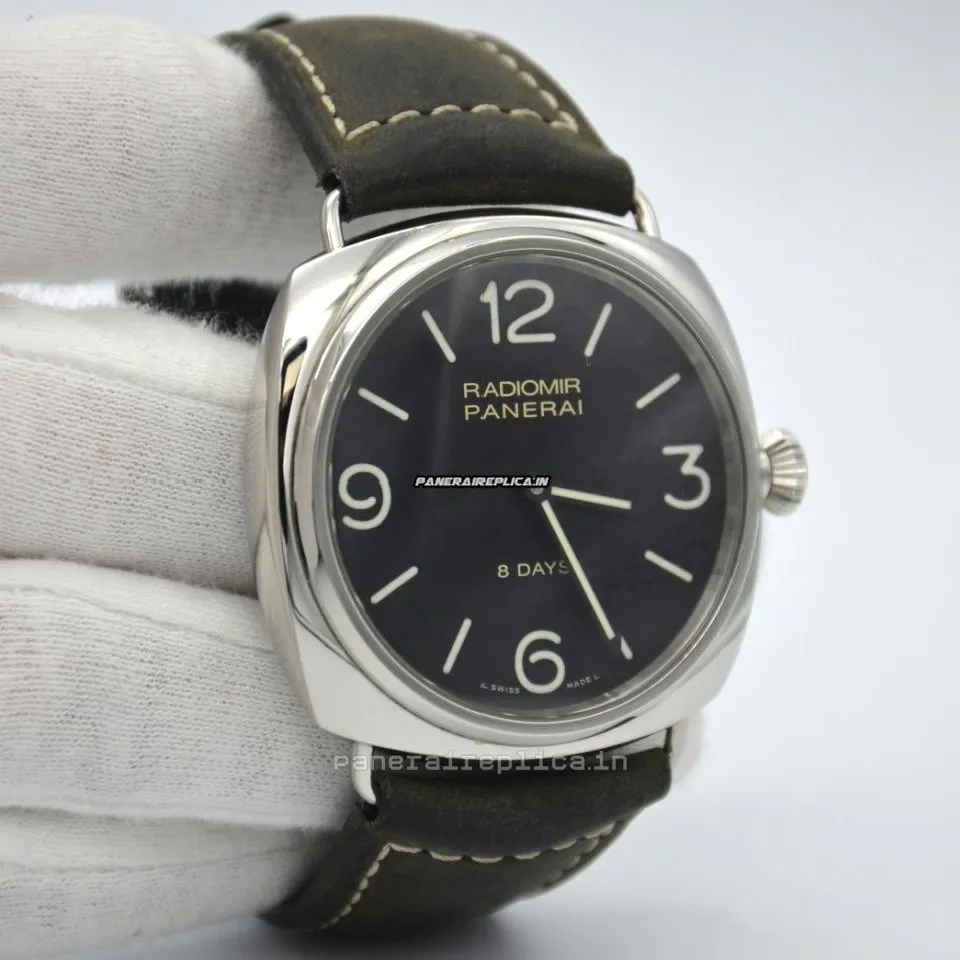 Amazing Replica Panerai Radiomir 8 Days Gmt 45x44mm Steel Case Mens/unisex Manual Winding Watch