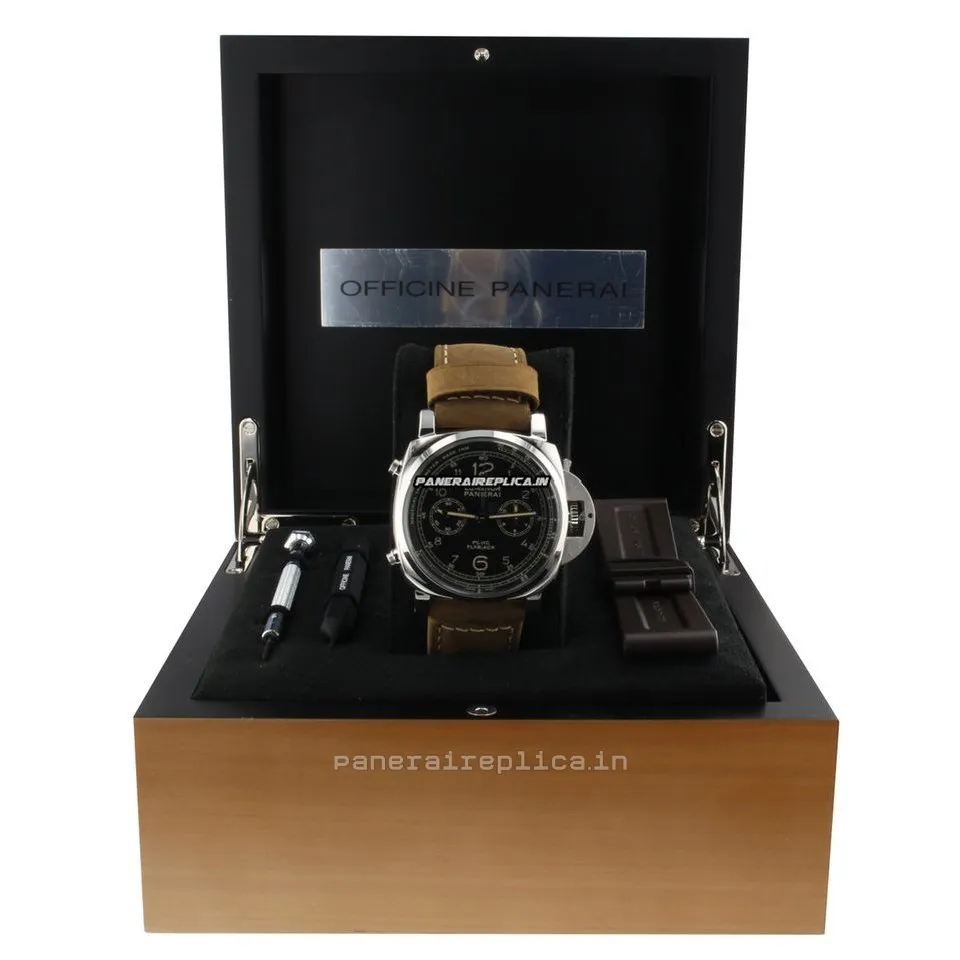 Alternative view of Great Imitation Panerai Luminor 1950 44mm Steel Case Mens/unisex Manual Winding Watch