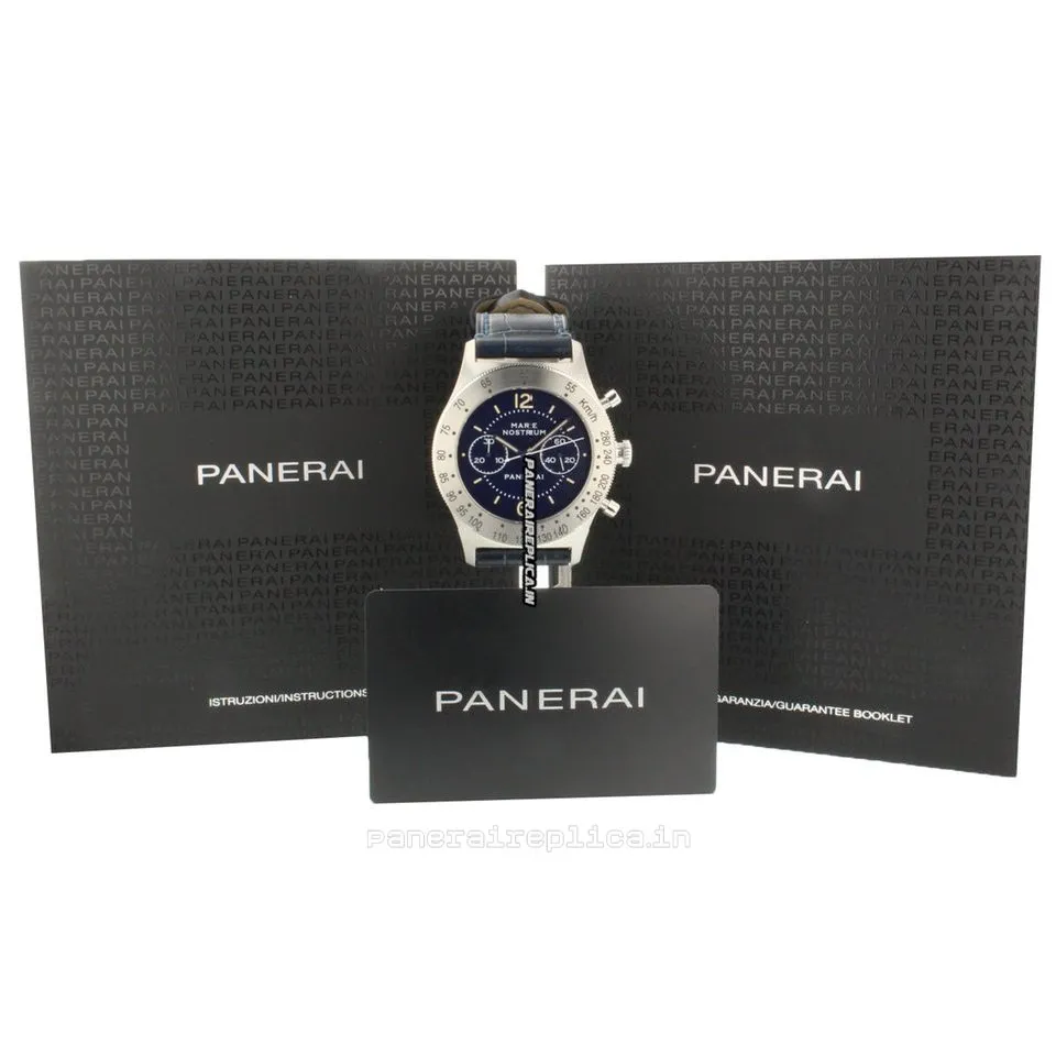 Alternative view of 1:1 Knockoff Panerai Mare Nostrum 42mm Steel Case Mens/unisex Manual Winding Watch