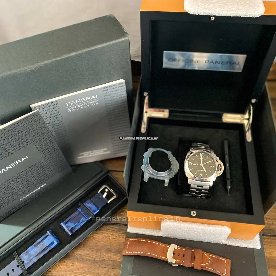 Alternative view of Excellent Fake Panerai Luminor 1950 44mm Steel Case Mens/unisex Automatic Watch