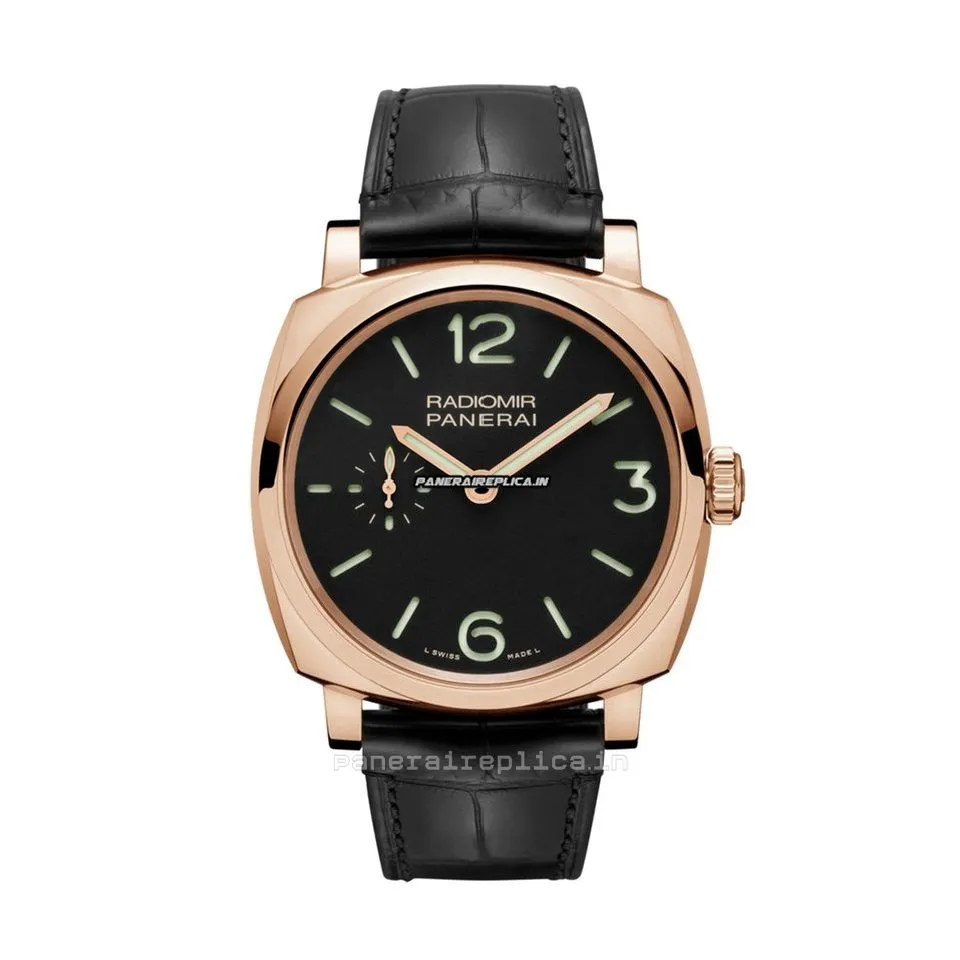 High-end Fake Panerai Radiomir 1940 42mm Rose Gold Case Mens/unisex Manual Winding Watch