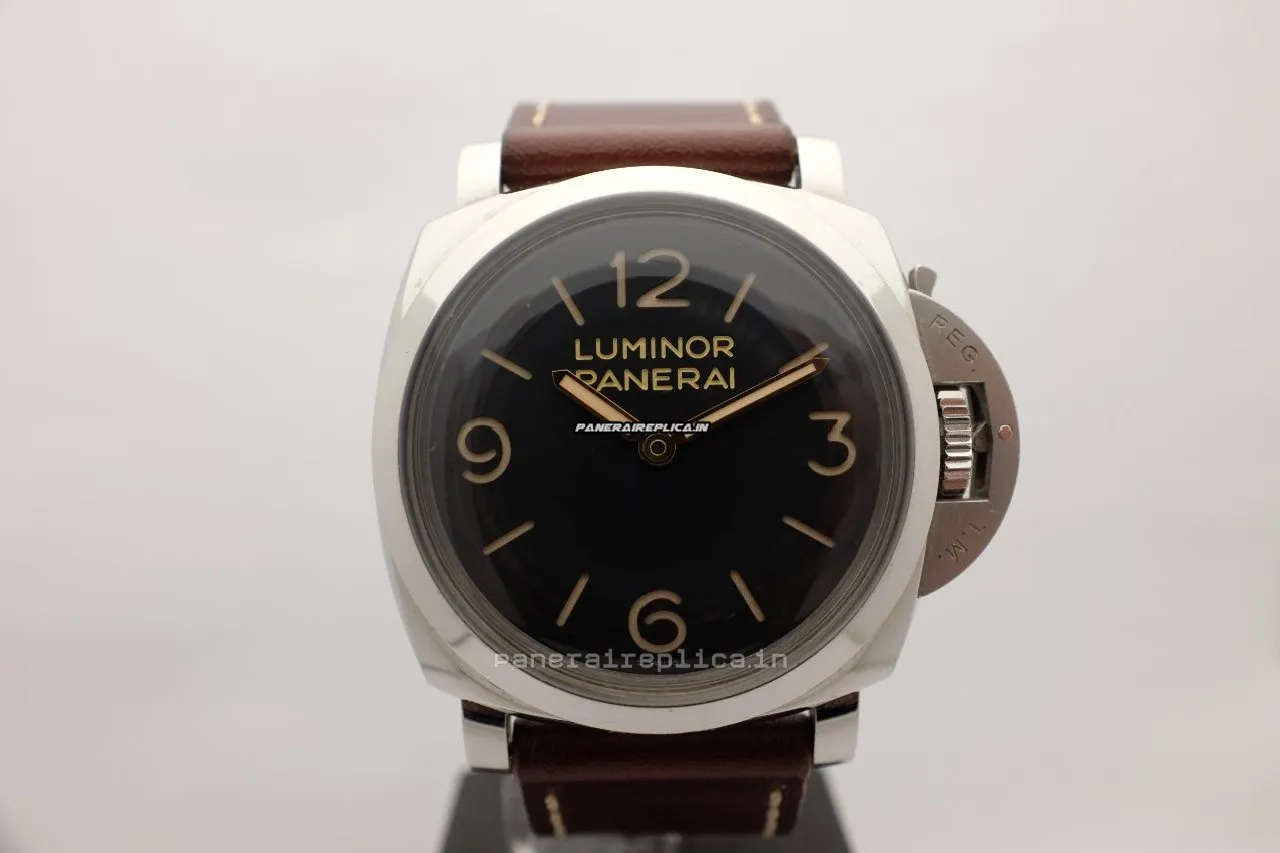 Suitable Imitation Panerai Luminor 1950 47mm Steel Case Manual Winding Watch