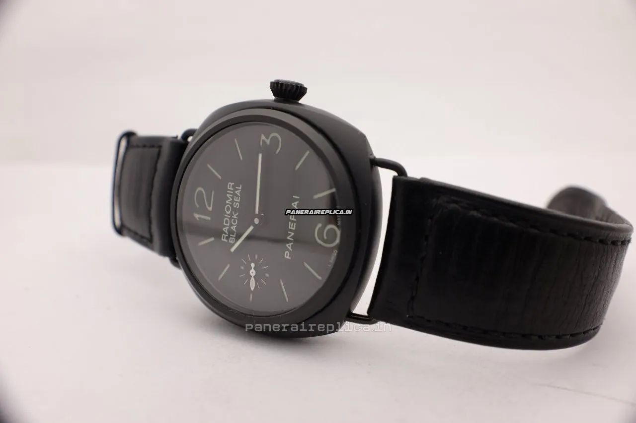 Alternative view of Aaa Replicas Panerai Radiomir Black Seal 45mm Ceramic Case Manual Winding Watch