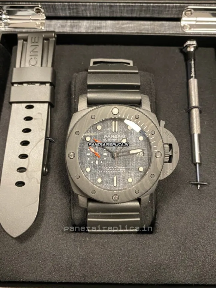 Appealing Clone Panerai Panerai Watches 47mm Carbon Case Mens/unisex Automatic Watch