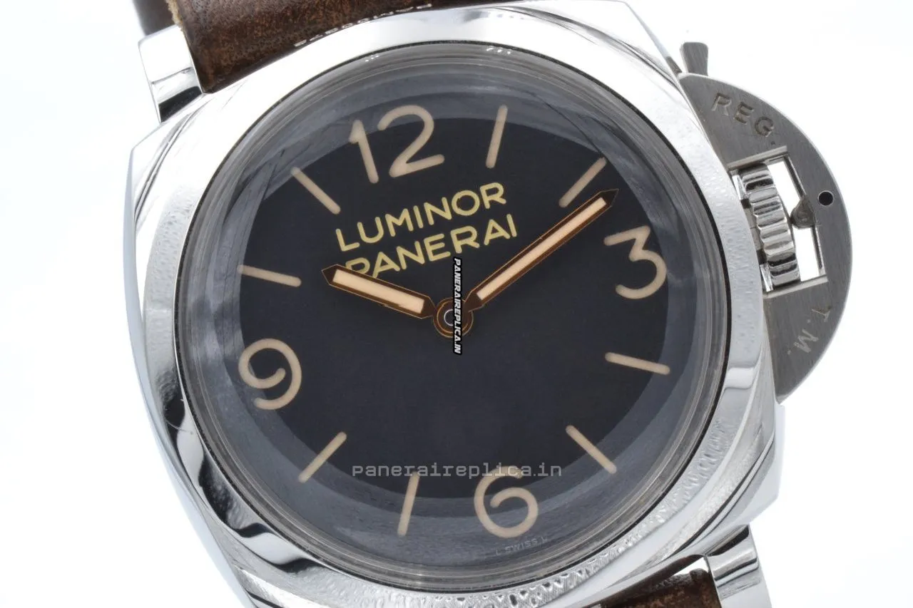 Alternative view of Exquisite Replica Panerai Luminor 1950 47mm Steel Case Mens/unisex Manual Winding Watch