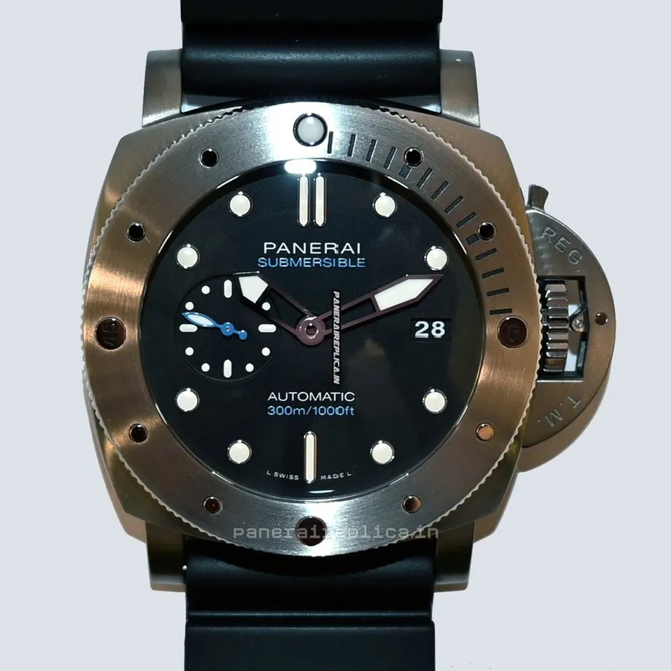 Quality Imitation Panerai Luminor Submersible 47mm Titanium Case Mens/unisex Automatic Watch