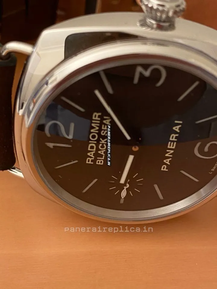 Alternative view of Pleasing Replica Panerai Radiomir Black Seal 45x50mm Steel Case Mens/unisex Manual Winding Watch