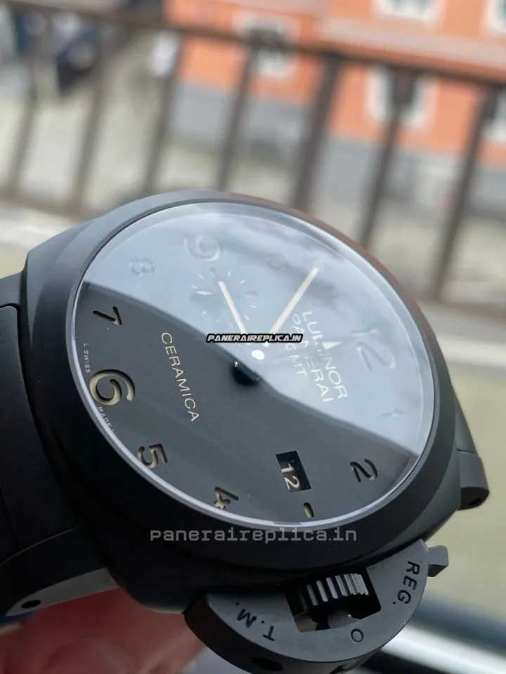 Mind-boggling Clone Panerai Luminor 1950 44mm Ceramic Case Manual Winding Watch
