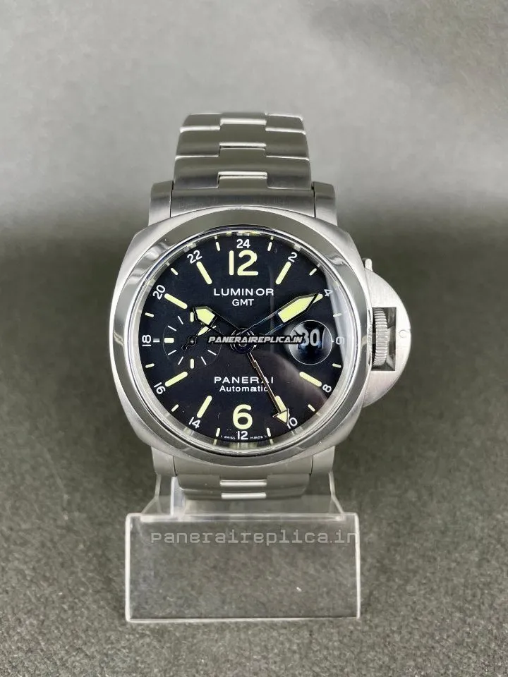 Alternative view of Incredible Copies Panerai Luminor Gmt Automatic 44mm Steel Case Mens/unisex Automatic Watch
