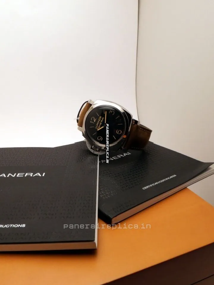Alternative view of Beautiful Clone Panerai Luminor 1950 47mm Steel Case Mens/unisex Manual Winding Watch