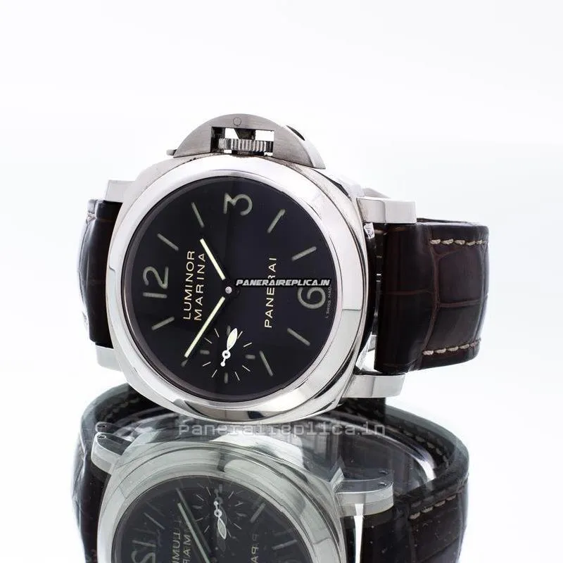 Alternative view of Remarkable Replicas Panerai Luminor Marina 44mm Steel Case Mens/unisex Manual Winding Watch