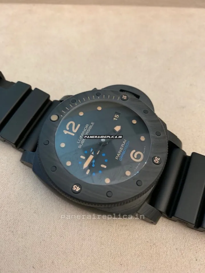 Luxury Copy Panerai Luminor Submersible 47mm Carbon Case Mens/unisex Automatic Watch