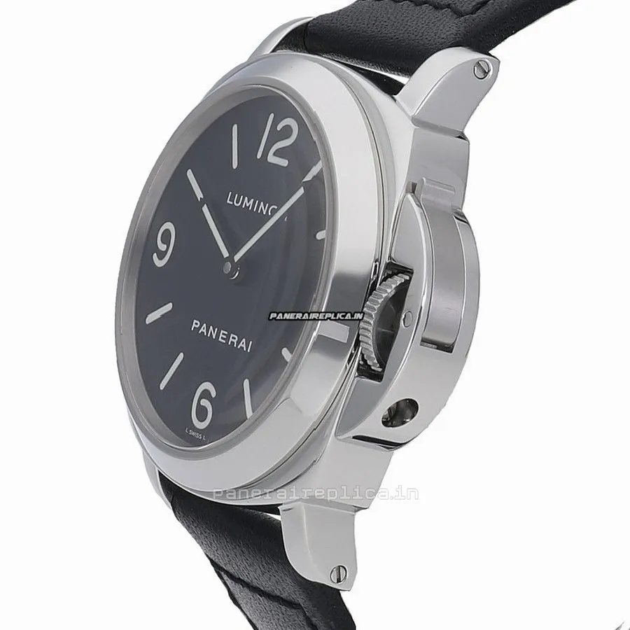 Alternative view of Ideal Fake Panerai Luminor Base 44mm Steel Case Watch
