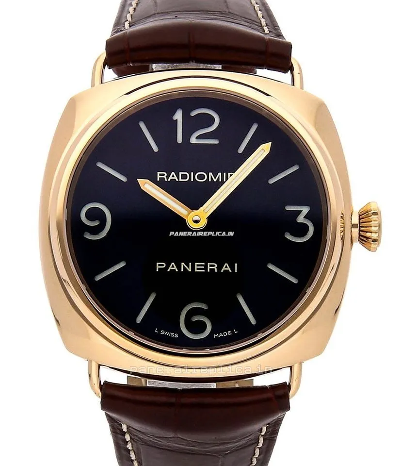 Great Replica Panerai Radiomir 45mm Rose Gold Case Mens/unisex Manual Winding Watch